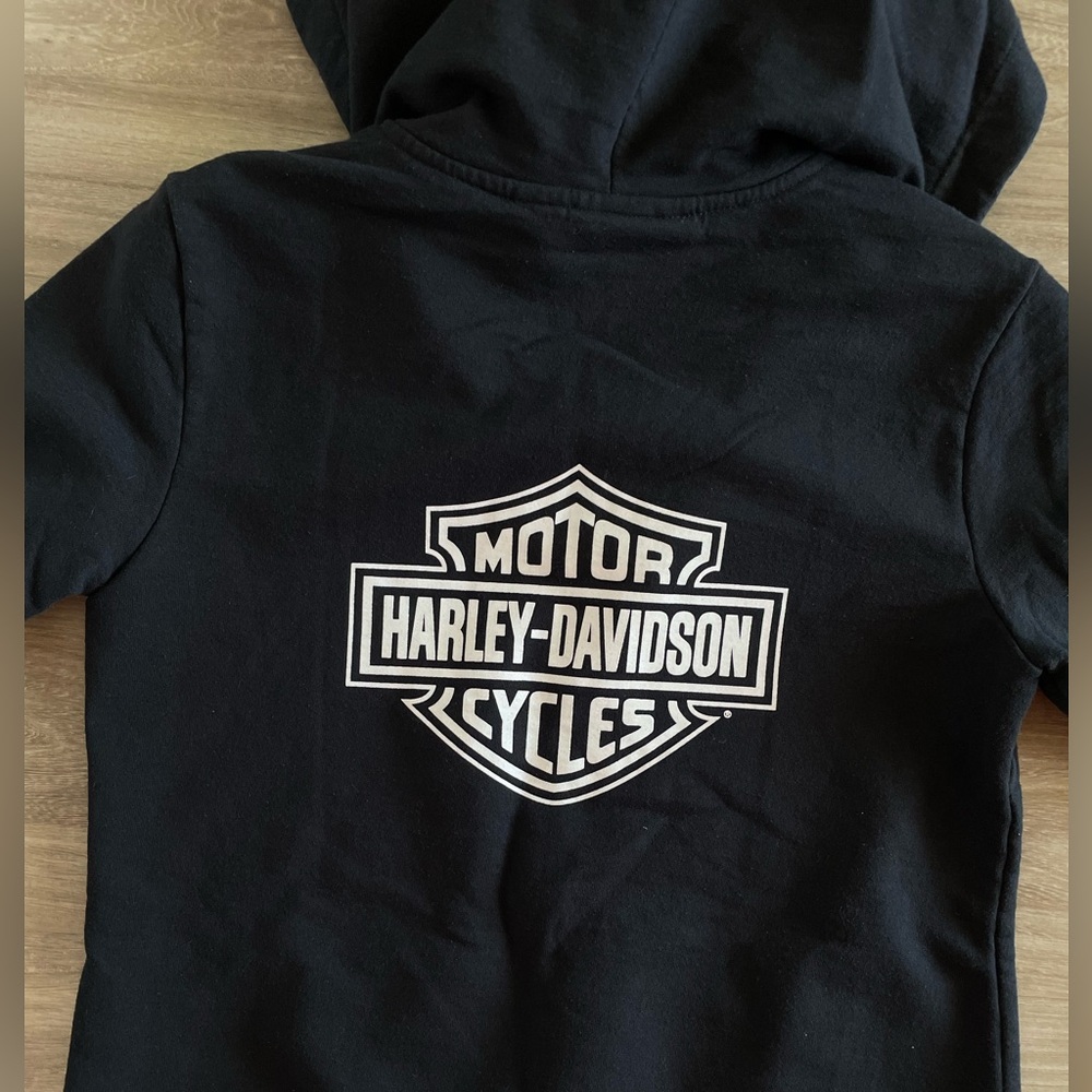Harley-Davidson Black Zip-Up Sweatshirt - Picture 3 of 3